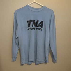 Baby blue TNA Sporting goods long sleeve